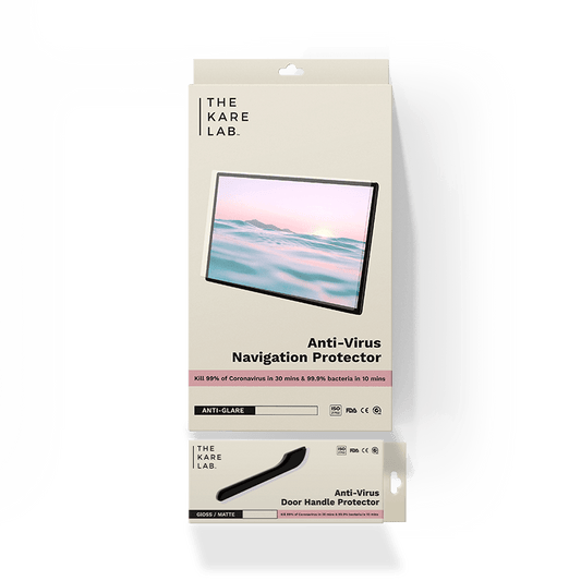 Anti-Virus Tesla Navigation Screen + Door Handle Protector - The Kare Lab