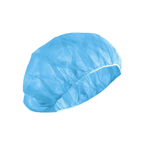 Disposable Surgical Hair Caps / Hair Nets Elastic Hat/ Stretchable Blue  Bouffant Caps(10 Pcs)